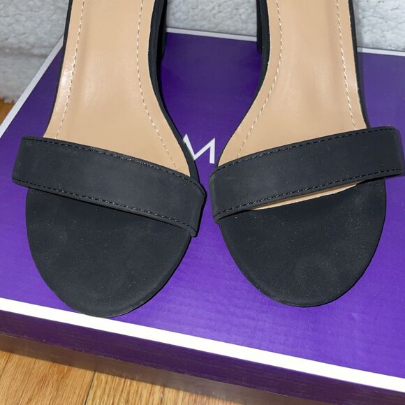 Top Moda Hannah Chunky Heel Sandal Black Size 8.5 - Picture 5 of 13